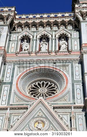 Florence, Italy - August 27, 2018: Florence Cathedral (il Duomo Di Firenze) On August 27, 2018 In Fl