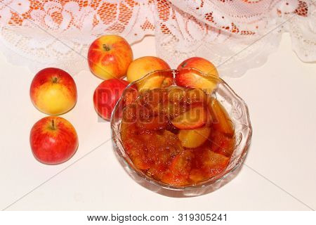 Delicious, The Brown Jam From The Apples.