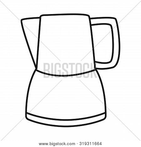 Isolated Object Of Jug And Milk Icon. Set Of Jug And Pitcher Stock Vector Illustration.