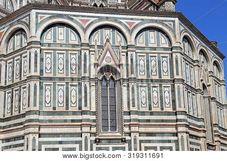 Florence, Italy - August 28, 2018: Florence Cathedral (il Duomo Di Firenze) On August 28, 2018 In Fl