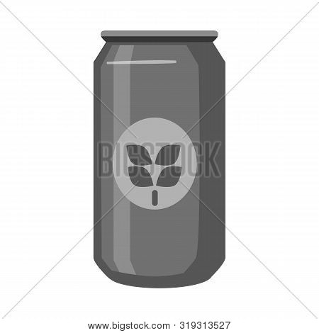 Isolated Object Of Can And Red Sign. Collection Of Can And Tin Vector Icon For Stock.