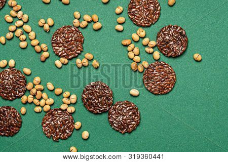 keto flax crackers and soy beans