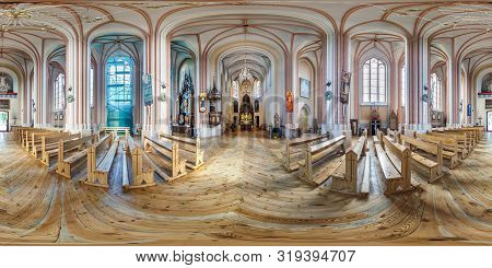 Druskeninkai, Lithuania - August 2019: Full Spherical Seamless Hdri Panorama 360 Degrees Inside Inte