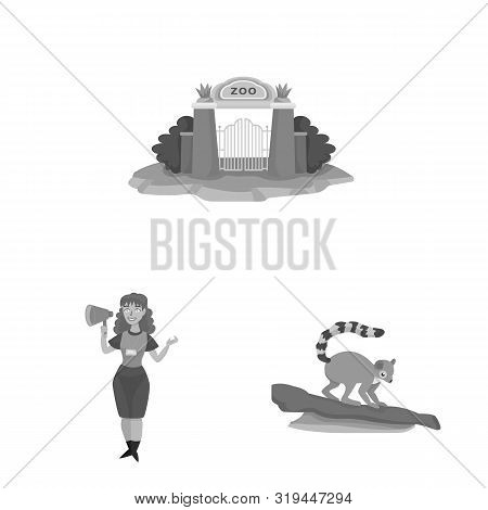 Vector Design Of Zoo And Park Icon. Collection Of Zoo And Animal Vector Icon For Stock.