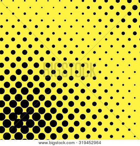 Yellow Comic Pop-art Halftone Background. Stock Vector Illustration
