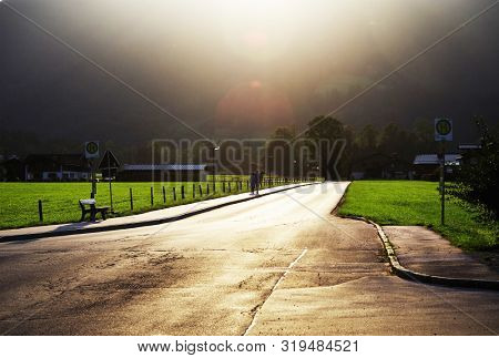 Alpine landscape in South Bavaria, Germnay, Europe