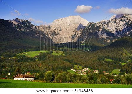 Alpine landscape in South Bavaria, Germnay, Europe