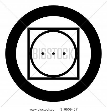 Drum Drying In Machine High Temperature Mode Clothes Care Symbols Washing Concept Laundry Sign Icon 