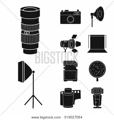 Isolated Object Of Business And Hobbies Sign. Collection Of Business And Photo Stock Symbol For Web.