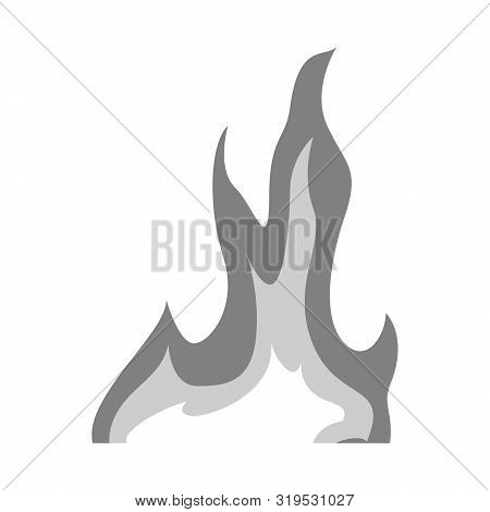 Vector Design Of Bonfire And Ignite Symbol. Set Of Bonfire And Temperature Stock Vector Illustration