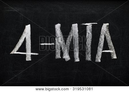Top View Of Black Chalk Board With Lettering 4-mta
