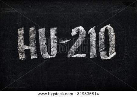 Top View Of Black Chalk Board With Lettering Hu-210