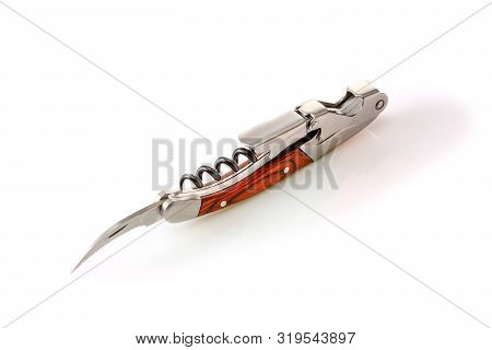 Sommelier Knife With Corkscrew And Bottle Opener With Open Bottle Foil Pruning Blade, Professionsl W