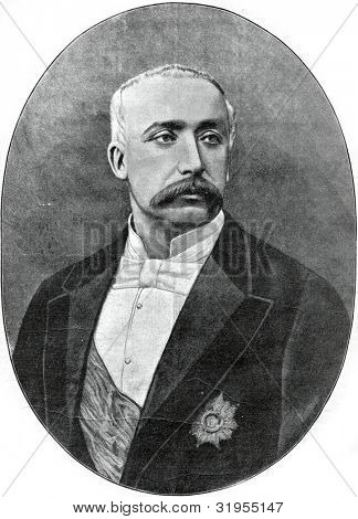 Felix Faure, Präsident der französischen Republik. Autotype von 