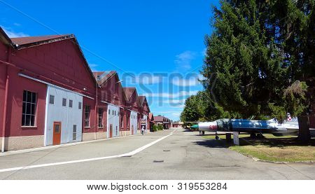 Somma Lombardo / Italy - August 12, 2017: Volandia Museum Park Near Malpensa Airport. Volandia Is Th