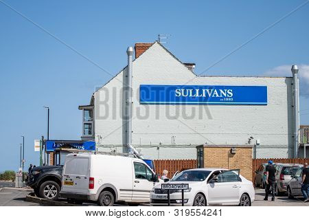 Hornsea, Uk - 7th August 2019: Sullivans Fish And Chip Shop On The Hornsea Sea Front