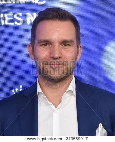 LOS ANGELES - JUL 26:  Geoff Gustafson arrives for the Hallmark Channel and Hallmark Movies & Mysteries Summer 2019 TCA on July 26, 2019 in Los Angeles, CA                