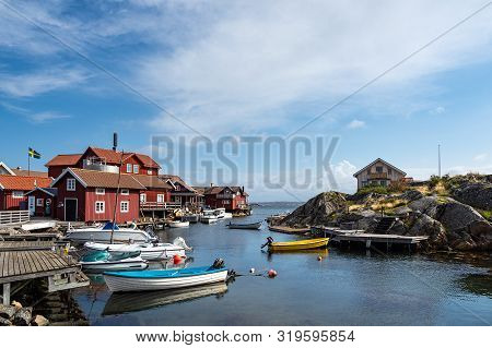 View To The Island Kaeringoen In Sweden.