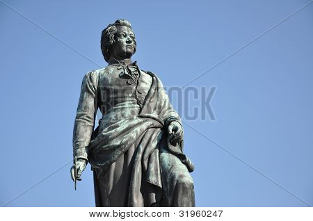 Statuen af Wolfgang Amadeus Mozart, Salzburg, Østrig