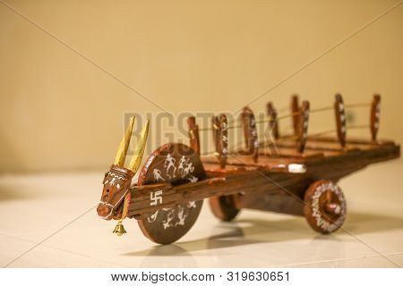 Indian Festival Pola, Beautiful Little  Bull Cart Like Toy