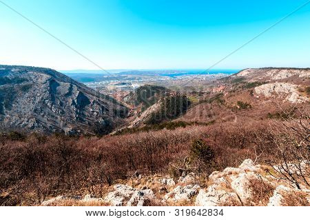 The Val Rosandra, A Beautiful Valley Near The City Of Trieste In A Spring Morning