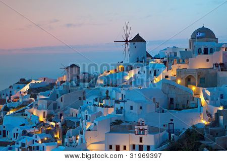 Village d'Oia à Santorin île