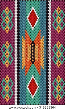 The Traditional Ornament Of The Inhabitants Of The East, The Arab World, In Which Rich Colors Attrac