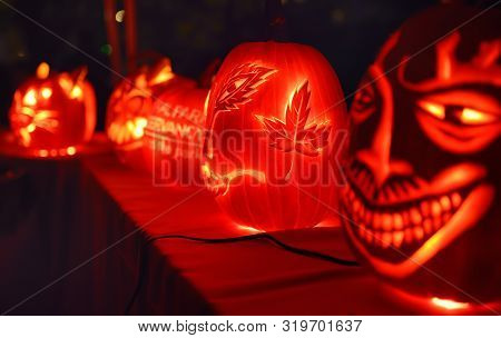 New York, Usa - October 29, 2018: Halloween Celebrations In New York's Central Park In The Fall.