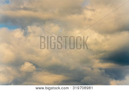 Stunning Summer Cloud Scape - Natural Meteorology Abstract Background Clouds Floating Across Sky To 