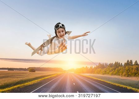Fly with self-made plane wing