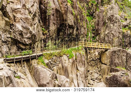 Allmannajuvet Mines Area Sauda. Norwegian National Tourist Scenic Route Ryfylke.
