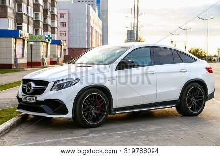 Novyy Urengoy, Russia - August 10, 2019: Luxury Crossover Mercedes-benz Gle63 Amg (c292) In The City