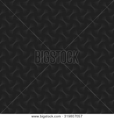 Black & Grey Geometric Circular Abstract Seamless Pattern Background