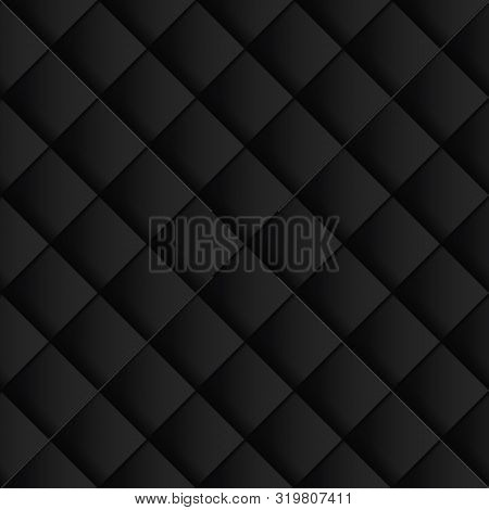 Black & Grey Geometric Circular Abstract Seamless Pattern Background