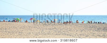 Sanlucar De Barrameda Beach. Cadiz. Andalusia. Spain. Europe. August 25, 2019