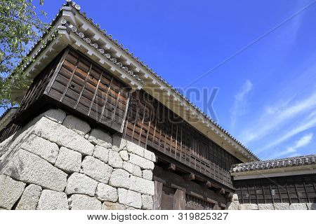 Taiko Gate Of Matsuyama Castle In Ehime, Japan