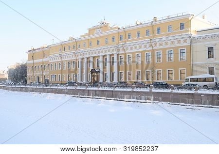 Saint Petersburg, Russia - January 26, 2010: Yusupov Palace On The Embankment Of The Moika River On 