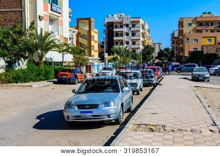 Hurghada, Egypt - December 9, 2018: Street In Dahar District (old Town Of Hurghada City), Egypt