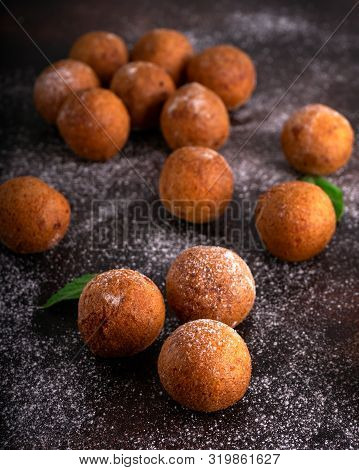 Tasty Cottage Cheese Donuts With Sugar Powder