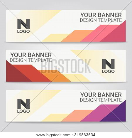 Abstract Beautiful Banner Template Background, Vector Illustration ,design For Business Presentation