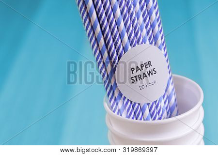 Paper Straws Environment Friendly Biodegradable Landfill Drink Cup Renewable Resource Pollution