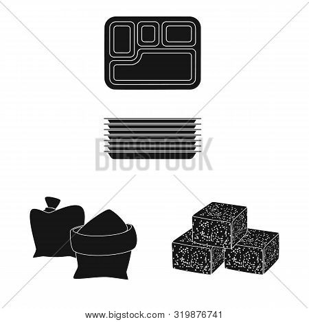 Isolated Object Of Sucrose And Technology Logo. Collection Of Sucrose And Cane Vector Icon For Stock