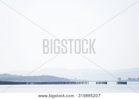 Tranquil Sunset River Clyde Peaceful View Mountains Summer Inverclyde Evening Gourock Greenock Scotl