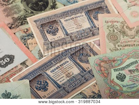 Russian Empire Old Vintage Rubles From Czar Nicholas 2. Rubles With Different Signatures.collectable