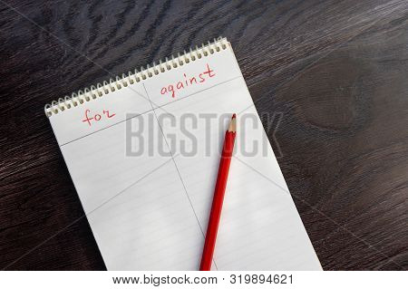A Notebook With The Words 