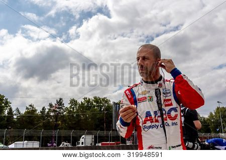 August 30, 2019 - Portland, Oregon, USA: TONY KANAAN (14) of Salvador, Brazil  practices for the Grand Prix of Portland at Portland International Raceway in Portland, Oregon.