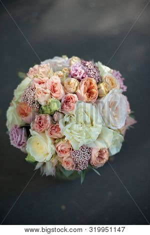 The Most Beautiful Bouquet Of Flowers From Anemone Rose Ranunculus Mattiola Tulip Eucalyptus Narciss