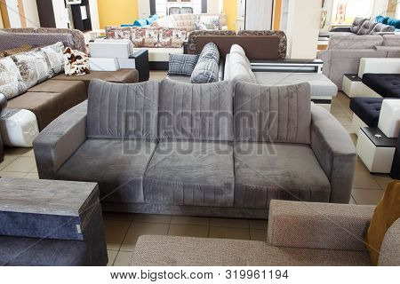 Sofa In Showroom Of Modern Store