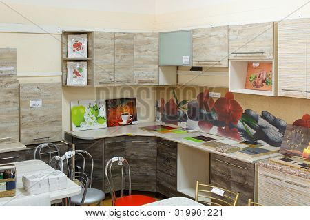 Kitchen Furniture In Showroom Of Modern Store