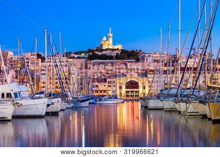 Notre Dame De La Garde Or Our Lady Of The Guard Is A Catholic Church In Marseille City In France